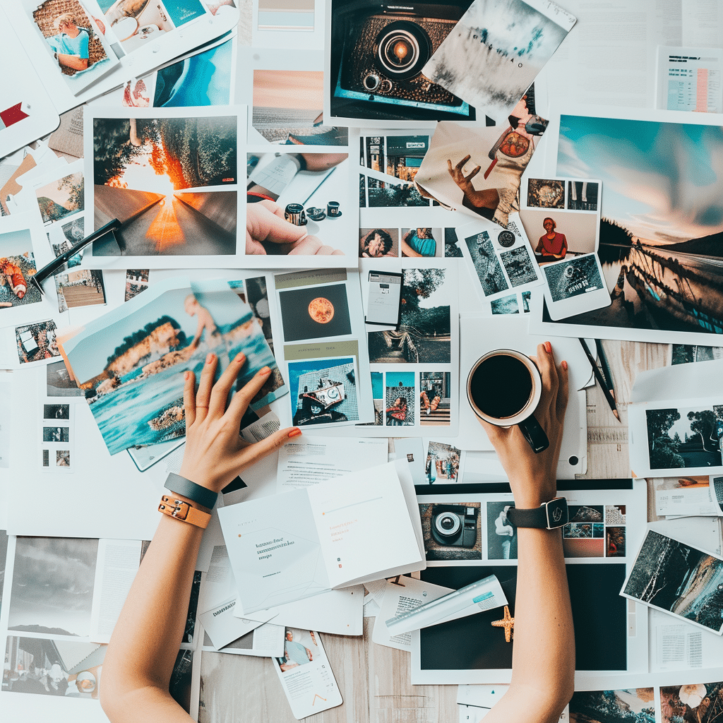 Opportunities in content marketing, illustrated with audience engagement, brand loyalty, and impactful storytelling.