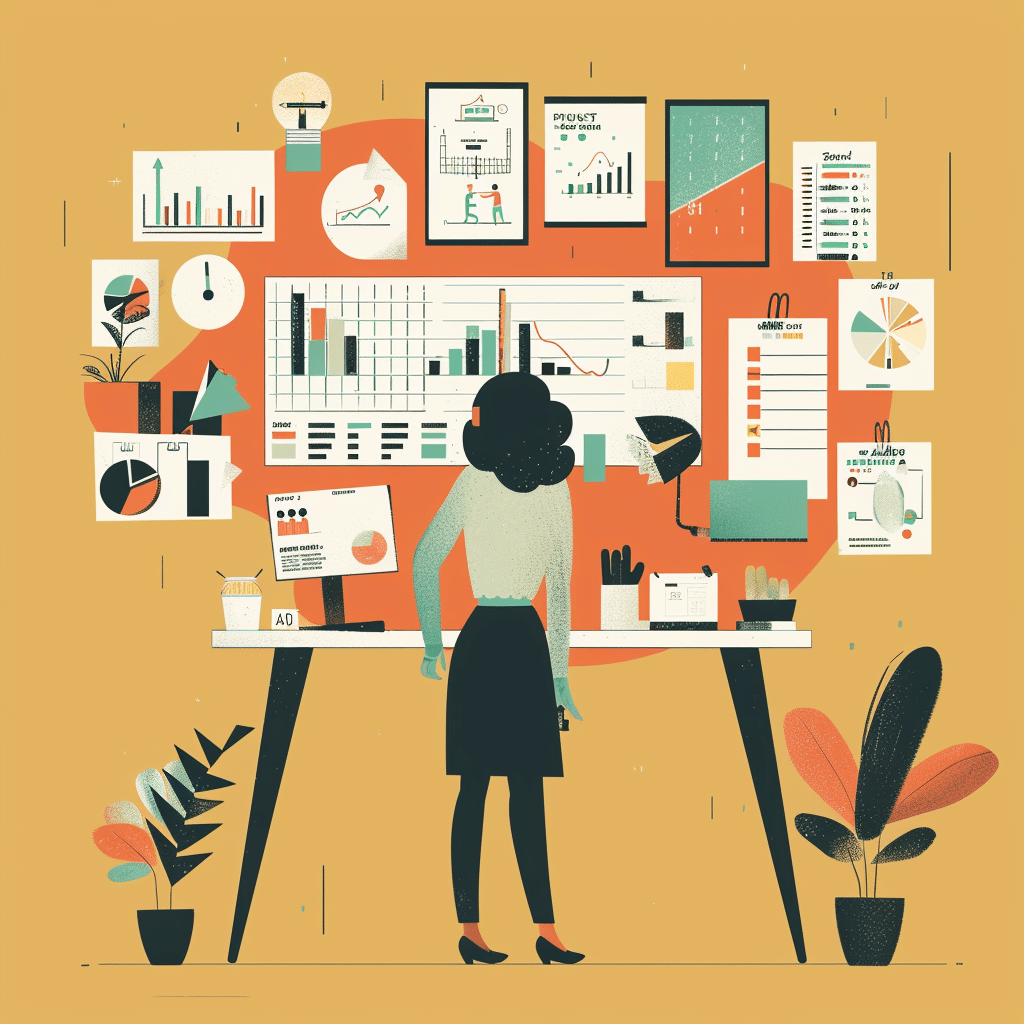 The importance of project management in podcast production, illustrated with a project manager, project timelines, and task assignments.