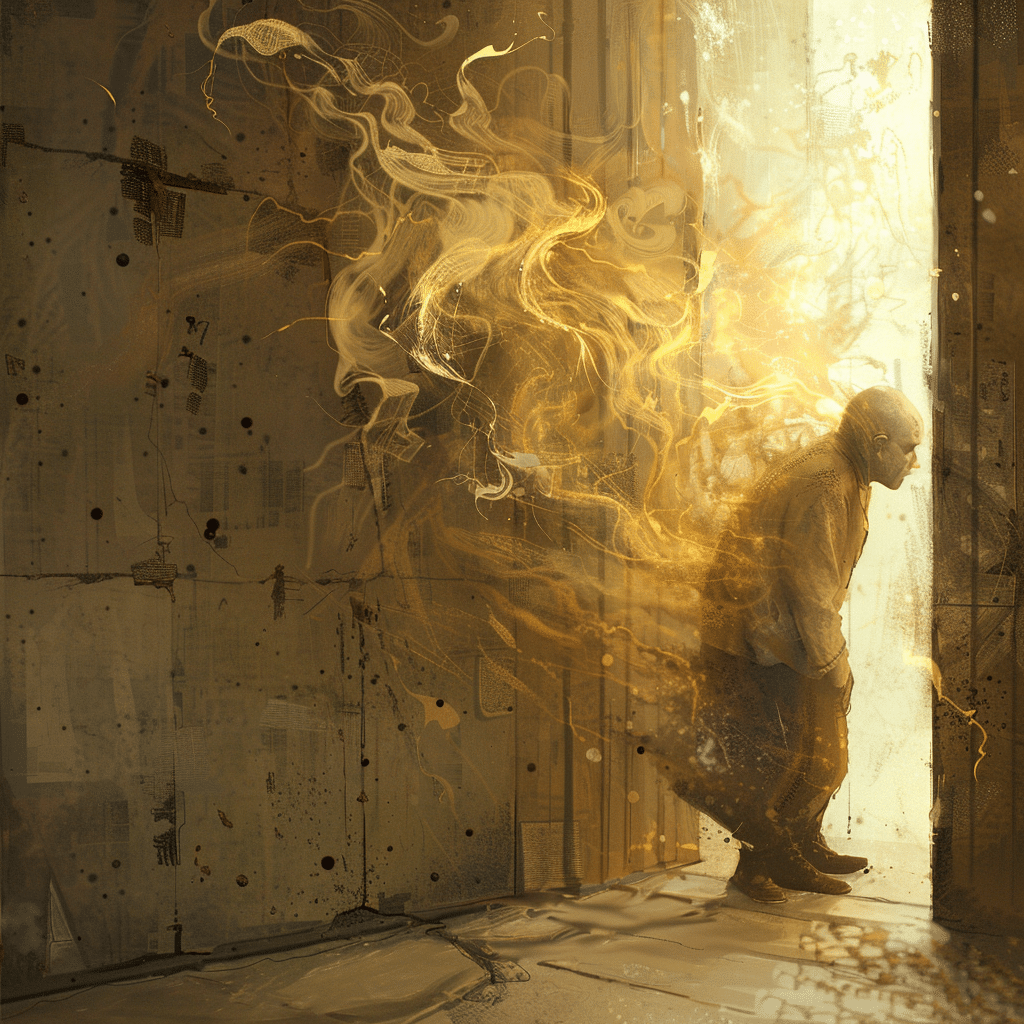 Character experiencing a significant change, illustrating the Inciting Incident in storytelling for branded podcasts.