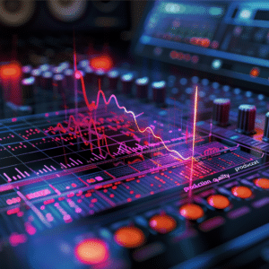 A dynamic and polished audio waveform representing professional podcast production quality.