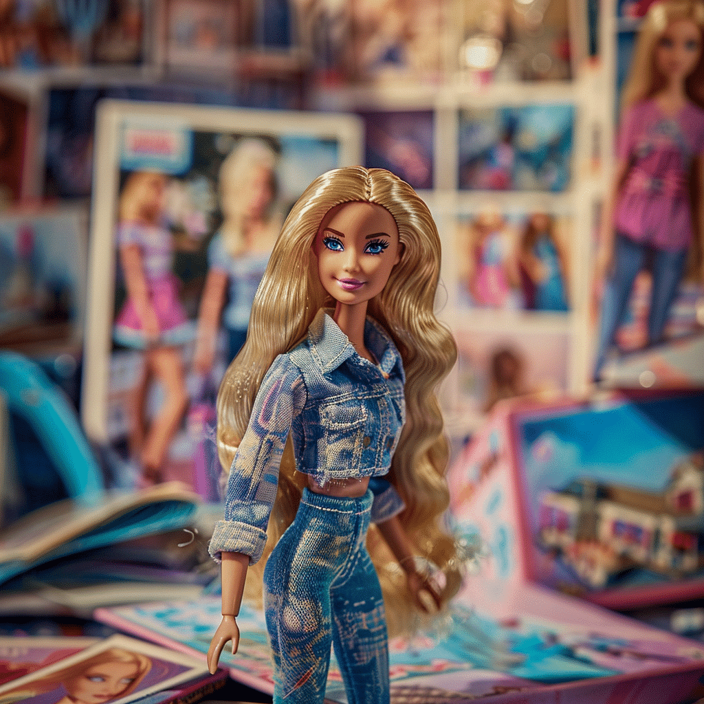 Collage of emotional scenes from the Barbie movie, illustrating emotional storytelling lessons.