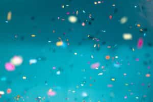 confetti from celebrating a signals podcast awards nomination