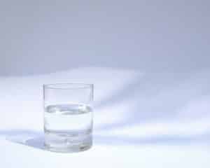 A glass of water representing the drinking game of drinking every time you hear the word engagement.