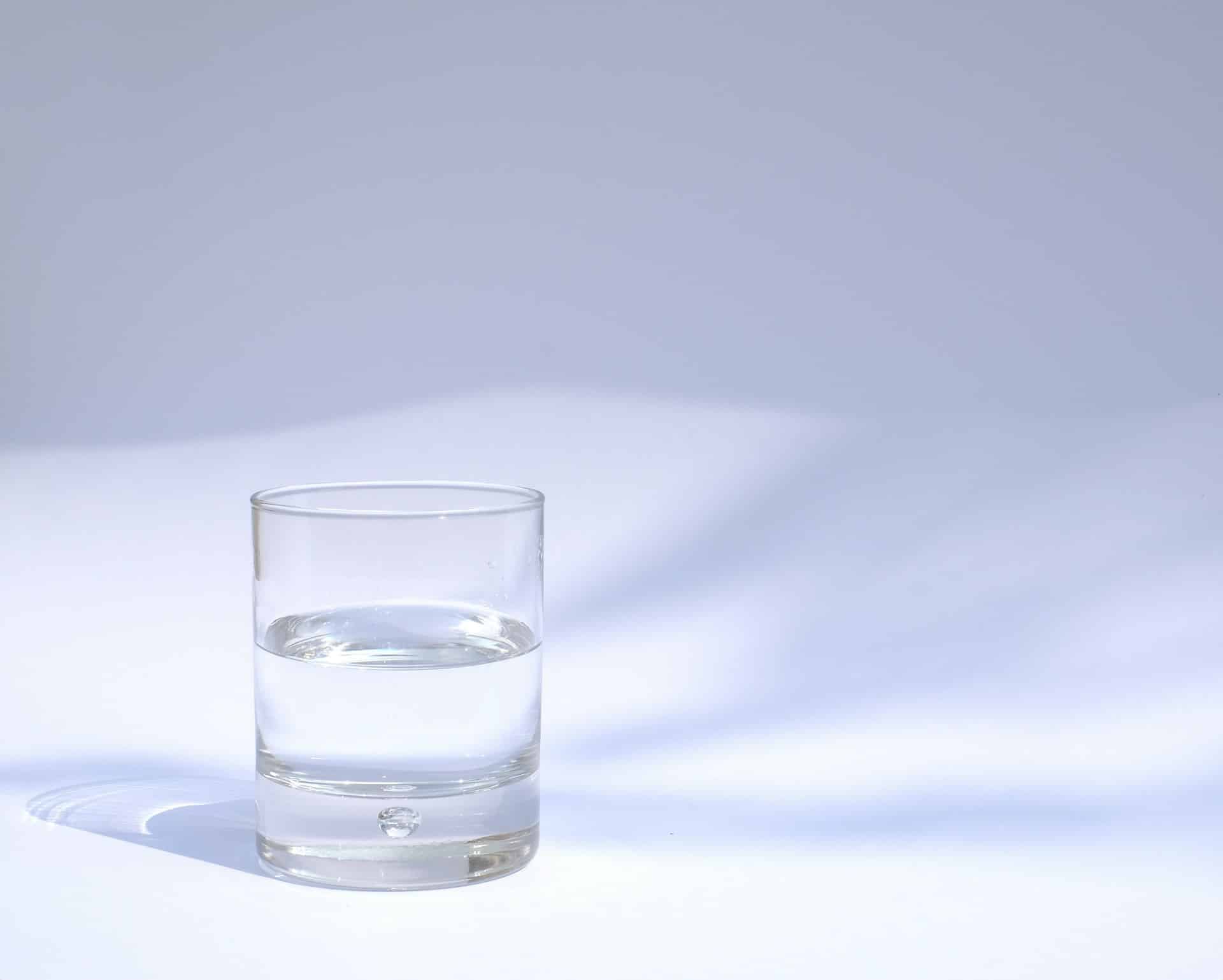 A glass of water representing the drinking game of drinking every time you hear the word engagement.
