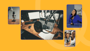 Image collage used on blog titled How a Full Service Podcast Agency Works