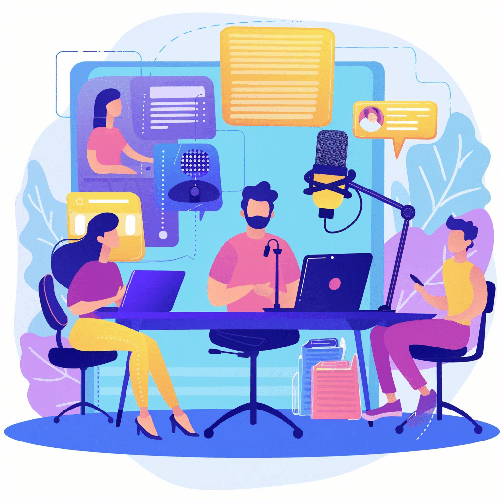 A content creator tailoring podcast episodes to various audience segments. Placement: In the section "Personalization and Targeted Audience Engagement"