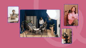 Image collage, used on cornerstone blog about video podcasting