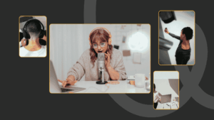 Image collage, used on the blog titled The Benefits of Bringing Audio Podcasts to YouTube